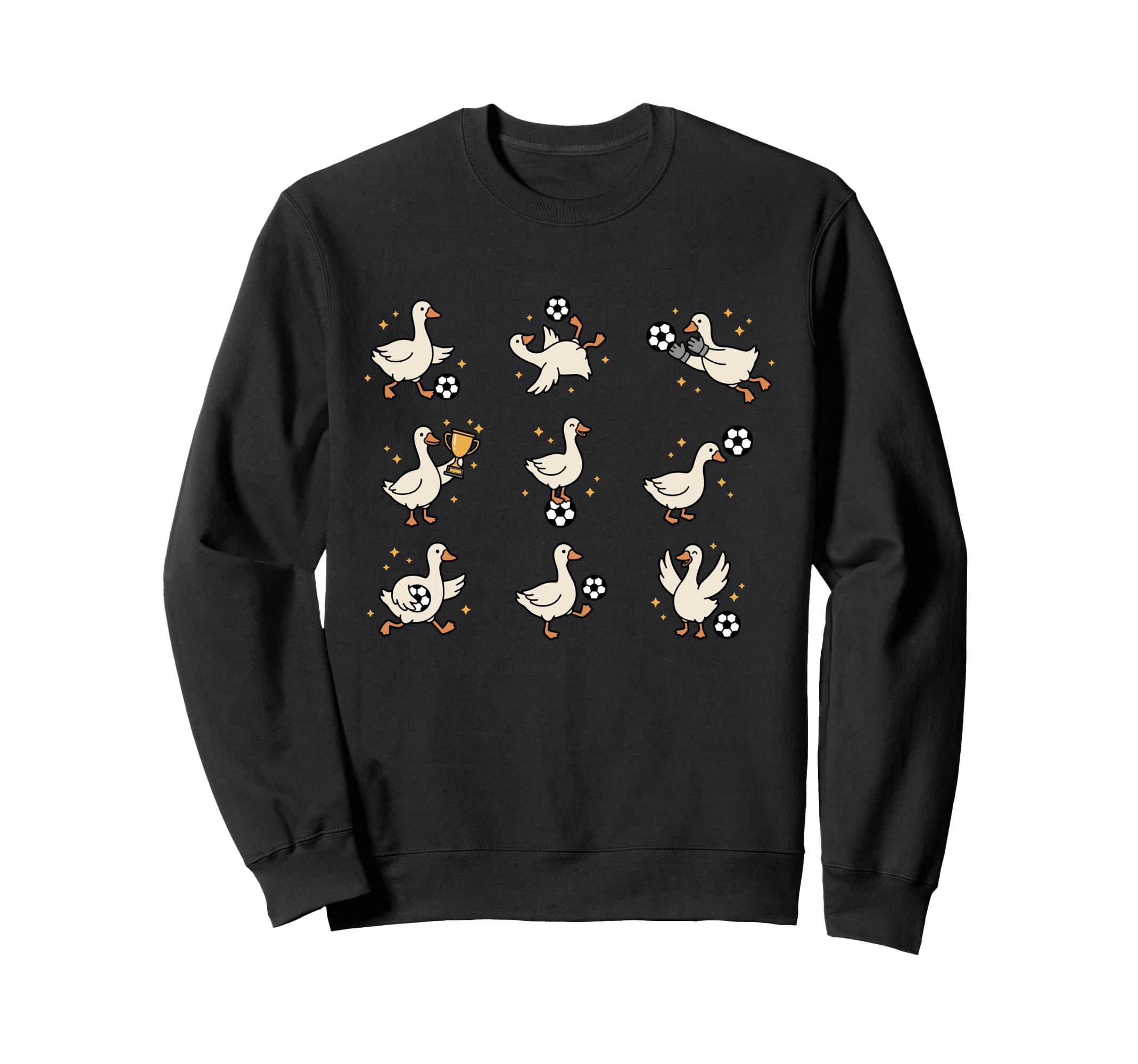 Silly Goose Playing Soccer Goalie Sweatshirt - Novelty Apparel Men Women