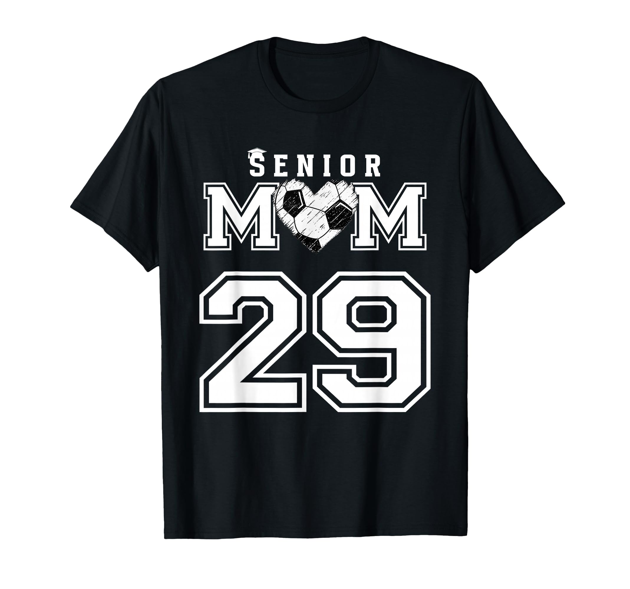 Proud Senior Soccer Mom Custom T-Shirt - Minimalist Print for Adults