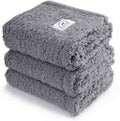 1 Pack 3 Calming Blankets Fluffy Premium Fleece Pet Blanket Soft Sherpa Throw for Dog Puppy Cat Grey Small (23" x16'')