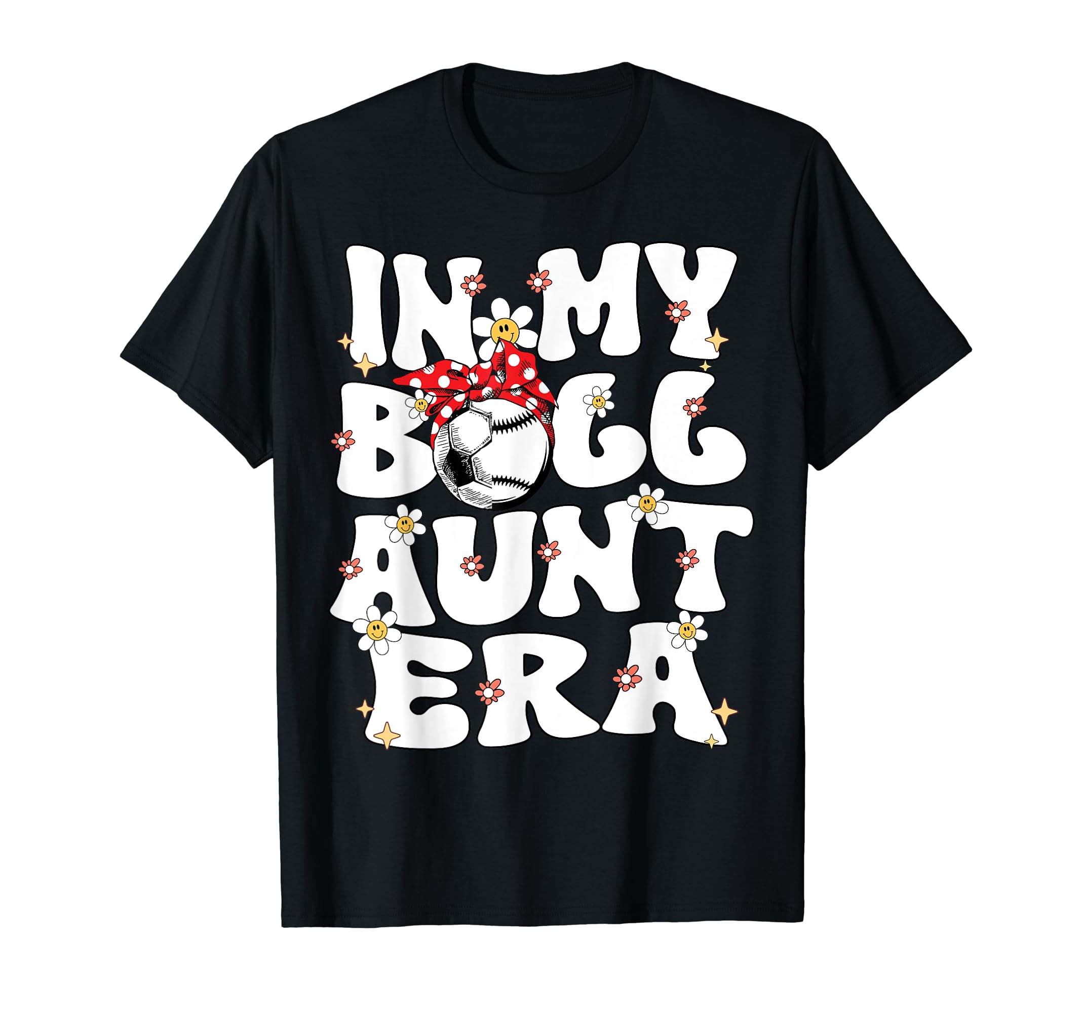 My Ball Aunt Era Groovy Baseball T-Shirt - Minimalist Print for Adults