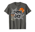 Basketball Player Game Day Checkered T-Shirt - Novelty Apparel for Adults