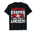 Soccer Keeper Mom Will Yell Mom T-Shirt - Casual Everyday Wear Unisex