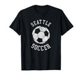Seattle Soccer Distressed 90S T-Shirt - Trendy Graphic for Adults