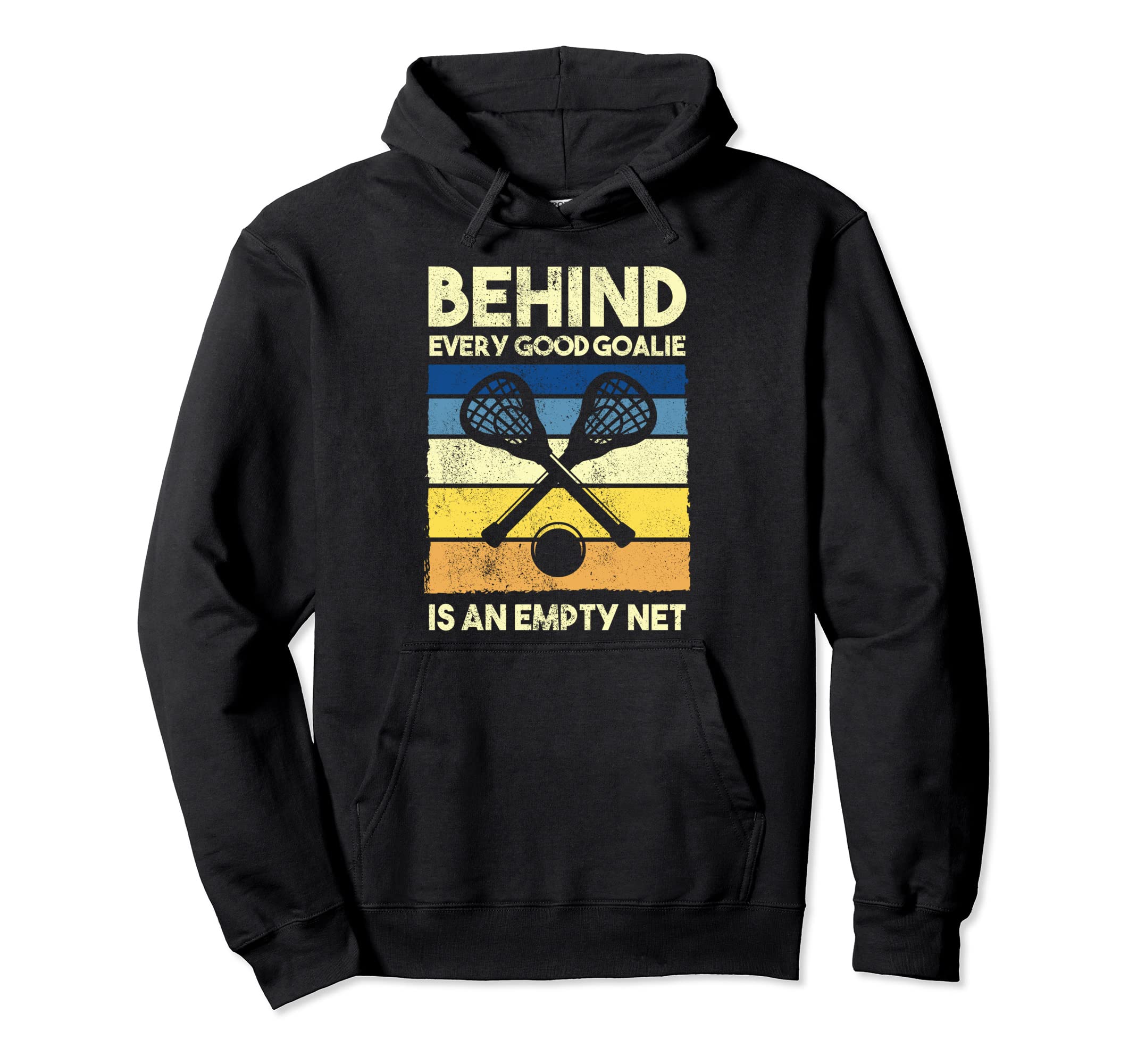 Lax Goalie Player Fan Coach Outfit Hoodie - Custom Art Print Unisex