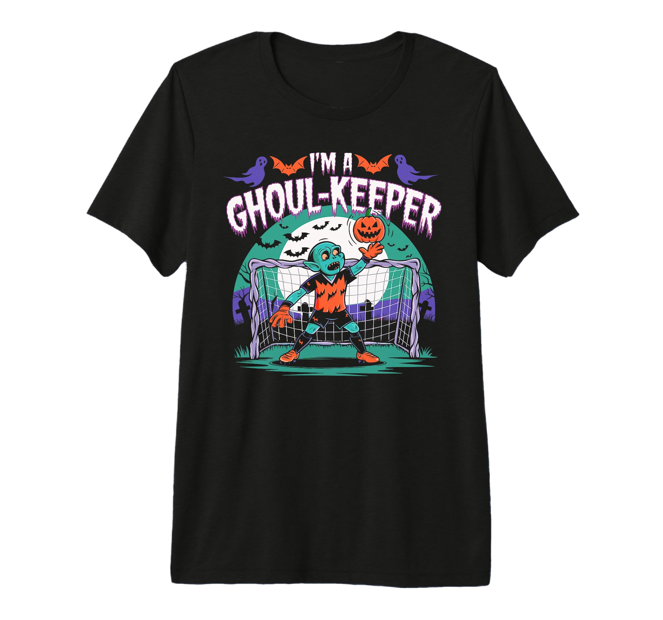 Ghoul Keeper Soccer Halloween Spooky T-Shirt - Streetwear Style Men Women