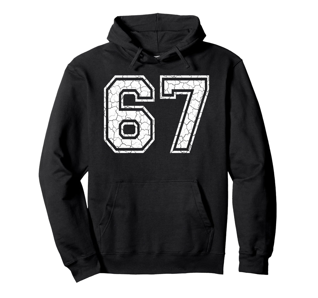 67 Number Sixty Seven Team Sports Hoodie - Aesthetic Graphic for Adults