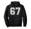 67 Number Sixty Seven Team Sports Hoodie - Aesthetic Graphic for Adults