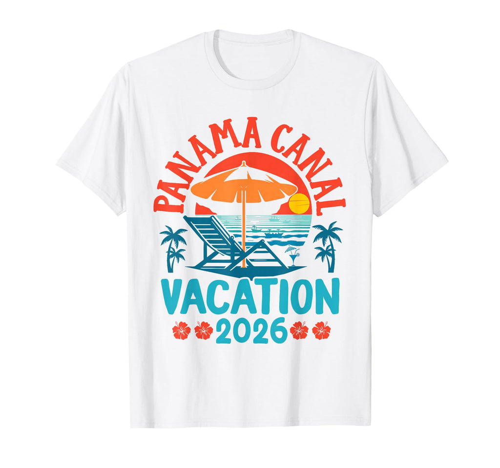 Panama Canal 2026 Family Vacation Beach T-Shirt - Unique Graphic Unisex