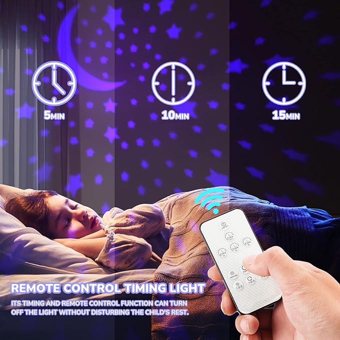 MINGKIDS Toys for 3-8 Year Old Girls Boys,Star Night Light Projector with Hard Projection Cover, Timer&Rotation,2-9 Year Olds Kids Chritsmas Birthday Gifts for 4 5 6 Year Old,Girls Room Decor