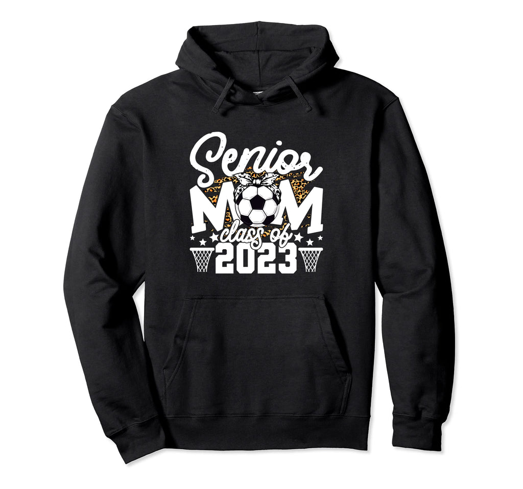 Leopard Senior Mom Class 2023 Hoodie - Fun Novelty Design for Adults