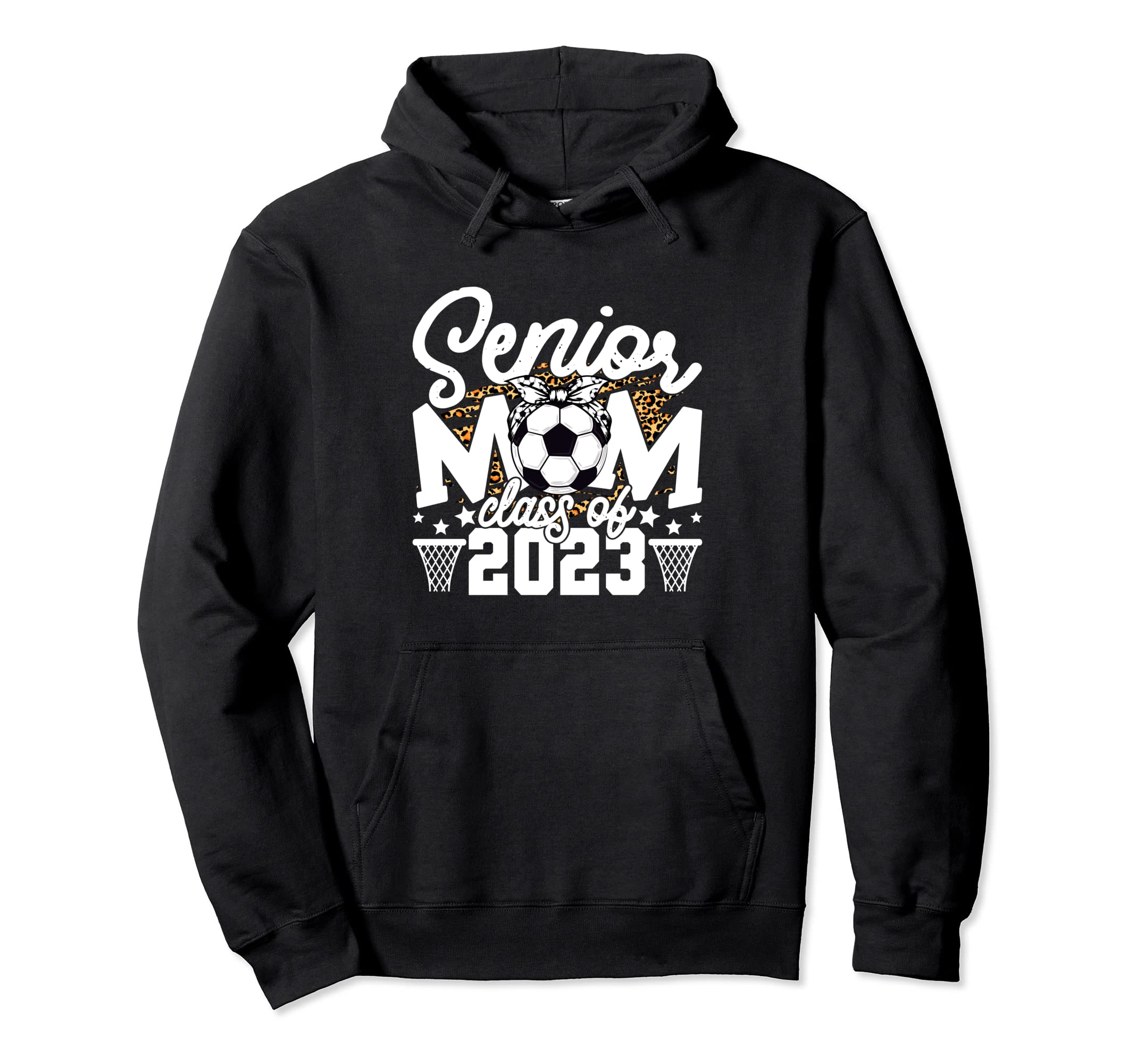 Leopard Senior Mom Class 2023 Hoodie - Fun Novelty Design for Adults