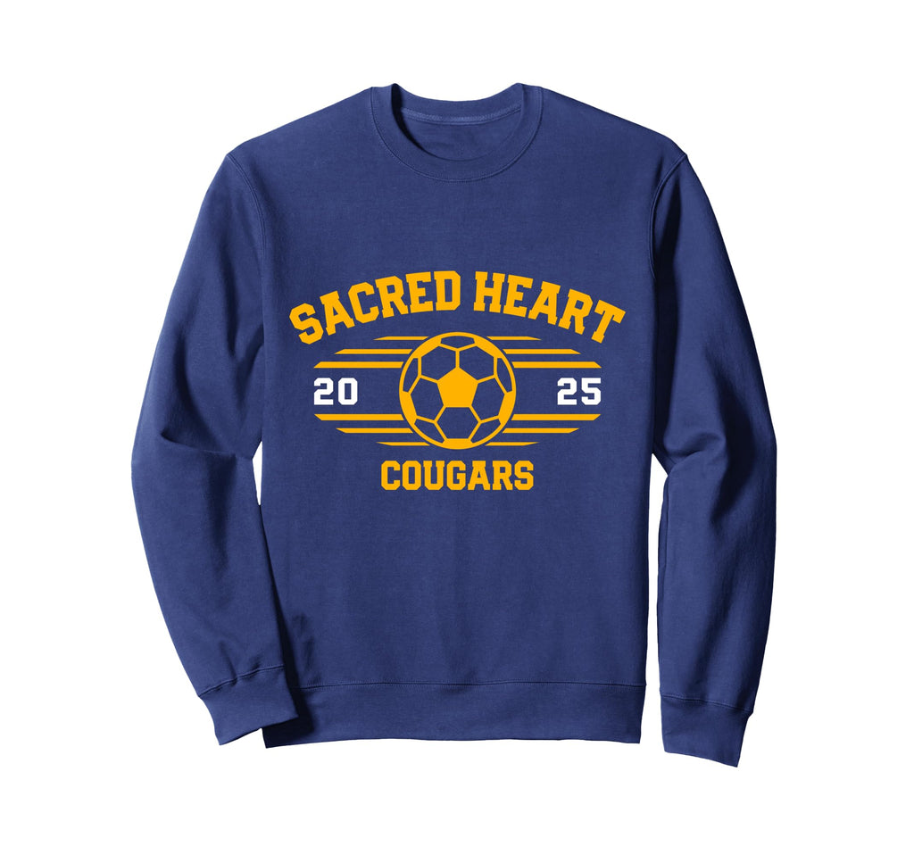 Sacred Heart Cougars Soccer Ball 2025 Sweatshirt - Trendy Graphic Men Women