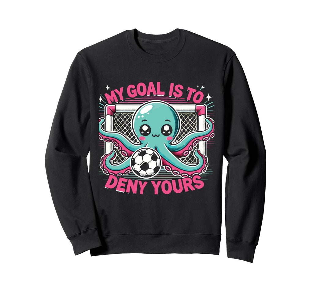 Octopus Soccer Goalie Soccer Player Sweatshirt - Unique Graphic for Adults