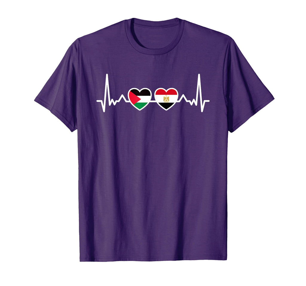 Egypt Palestine Flag Egyptian T-Shirt - Minimalist Print for Adults