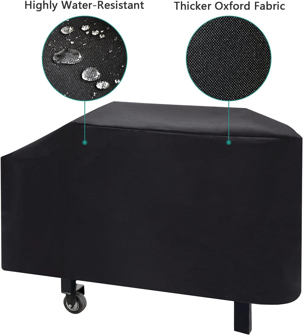 5003 Hard Cover for Blackstone 28" Griddle, and 1529 Heavy Duty Grill Cover for Blackstone 28" Griddle, Black