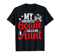 Favorite Hockey Goalie Aunt Ice Hockey T-Shirt - Aesthetic Graphic Unisex