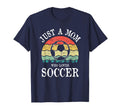 Just Mom Who Loves Soccer T-Shirt - Casual Everyday Wear for Adults