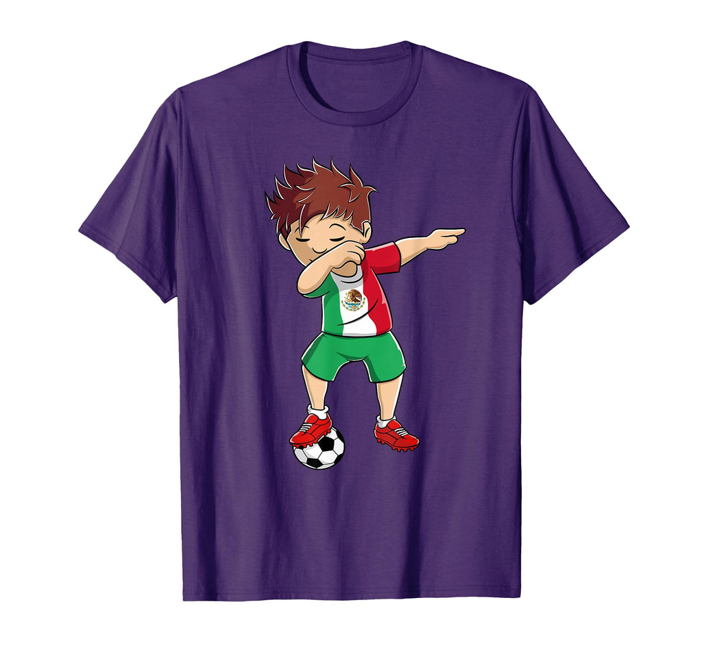 Dabbing Soccer Mexico Mexican Soccer T-Shirt - Custom Art Print Men Women