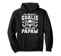 Proud Hockey Goalie Papaw Ice Hockey Hoodie - Casual Everyday Wear Unisex