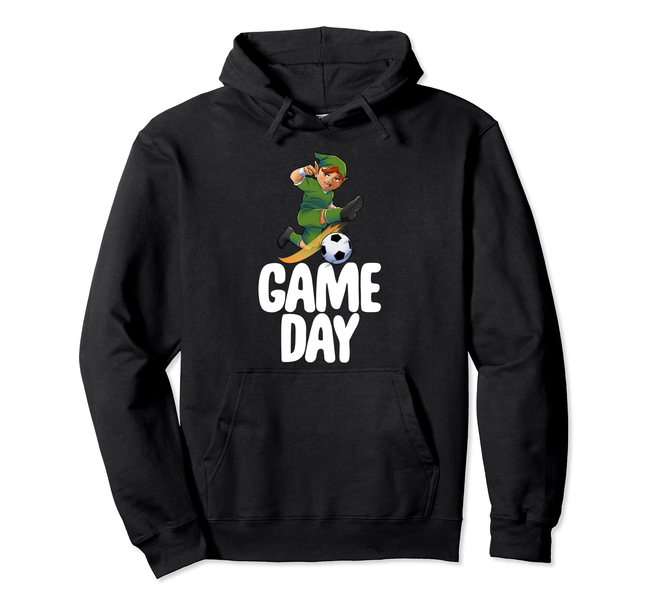 Game Day Gnome Funny Soccer Game Celebration Hoodie - Unique Graphic Unisex