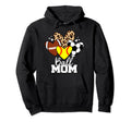 Ball Mom Funny Softball Soccer Football Hoodie - Graphic Print for Adults