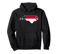 North Carolina State Map North Hoodie - Streetwear Style Men Women