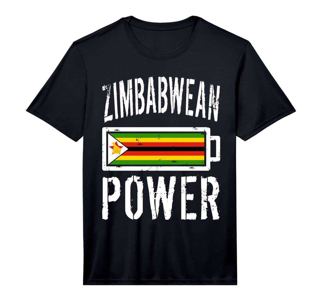 Zimbabwe Flag Zimbabwean Power T-Shirt - Fun Novelty Design for Adults