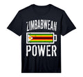 Zimbabwe Flag Zimbabwean Power T-Shirt - Fun Novelty Design for Adults