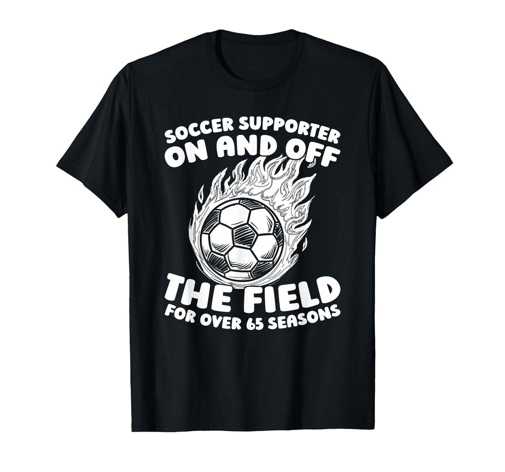 65Th Birthday Soccer Team Sports T-Shirt - Unique Graphic for Adults