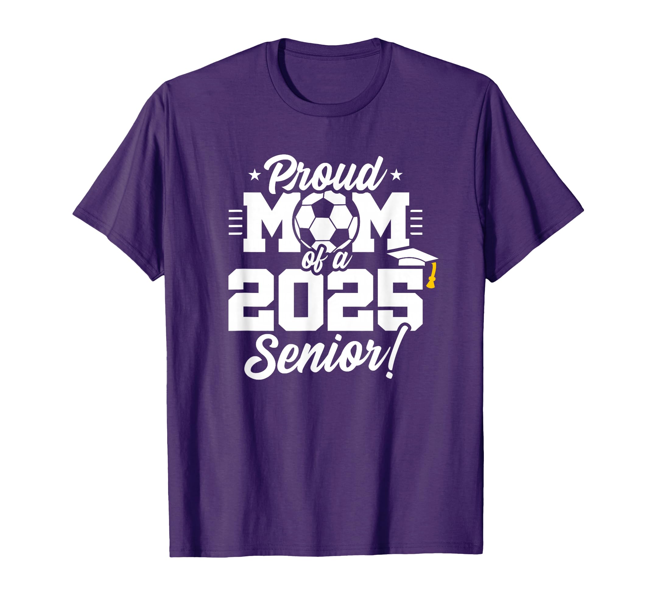 Class 2025 Senior Year Soccer Mom T-Shirt - Minimalist Print for Adults