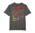 I Love Morocco Hand Drawn Moroccan T-Shirt - Streetwear Style Men Women