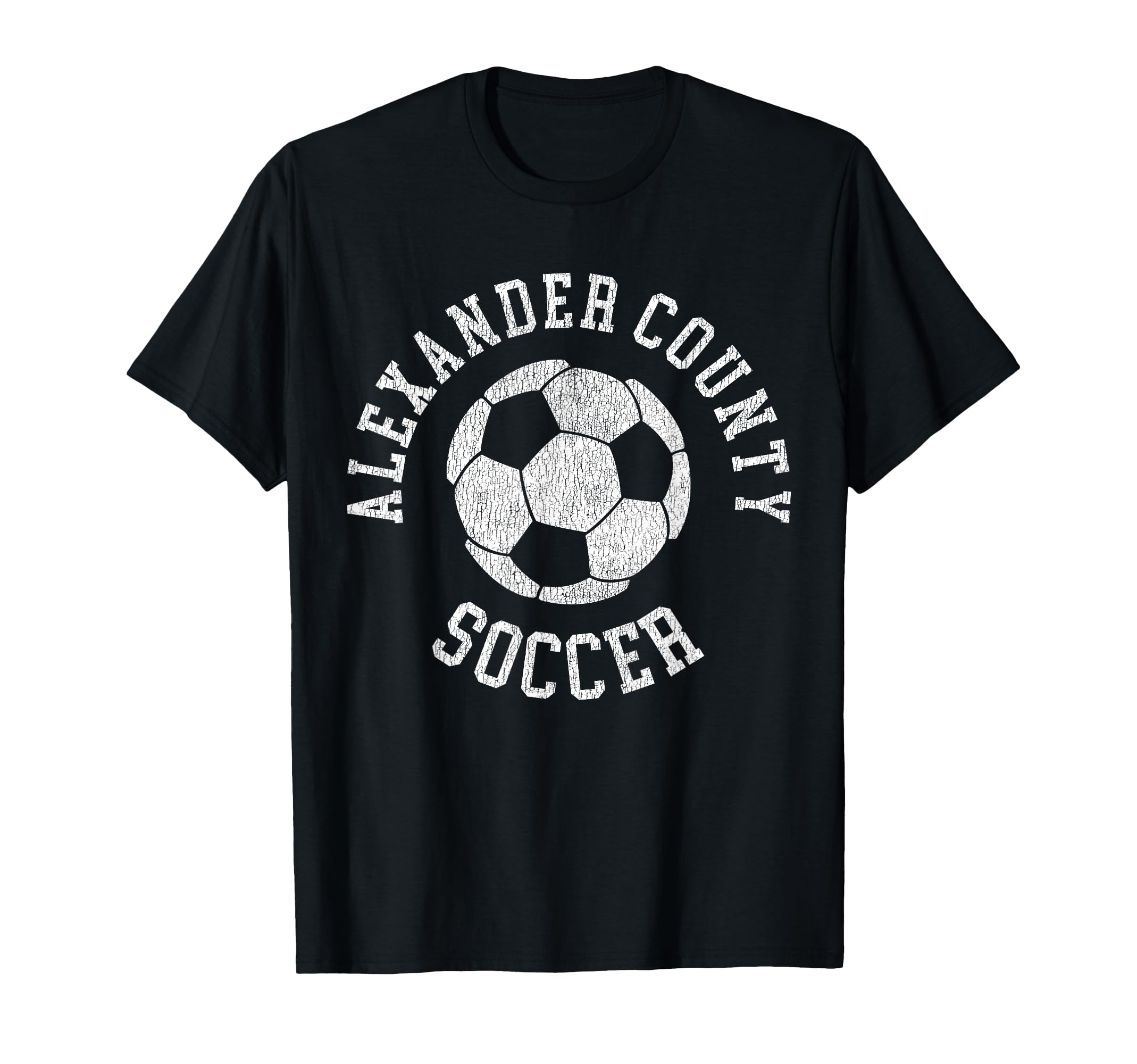 Alexander County Soccer Distressed T-Shirt - Aesthetic Graphic for Adults