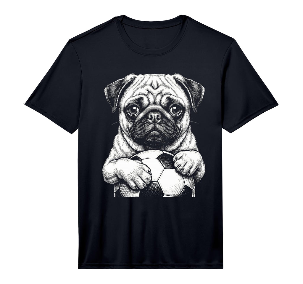 Fans Ball Mascot Black And White Dog T-Shirt - Fun Novelty Design Unisex