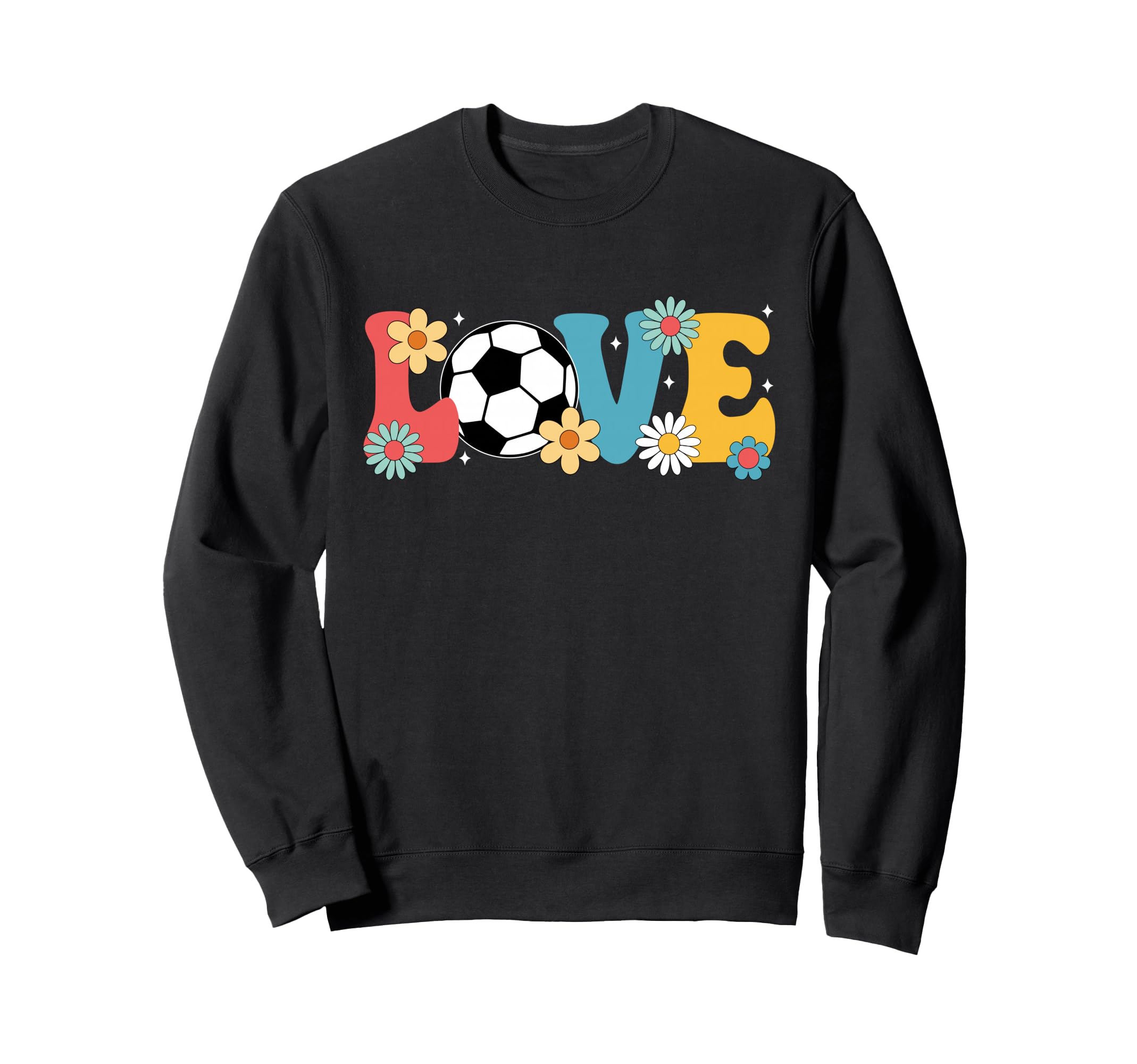 Funny Soccer Art Soccer Player Sweatshirt - Minimalist Print for Adults