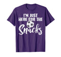 Here Snacks Soccer Funny Football T-Shirt - Aesthetic Graphic Men Women