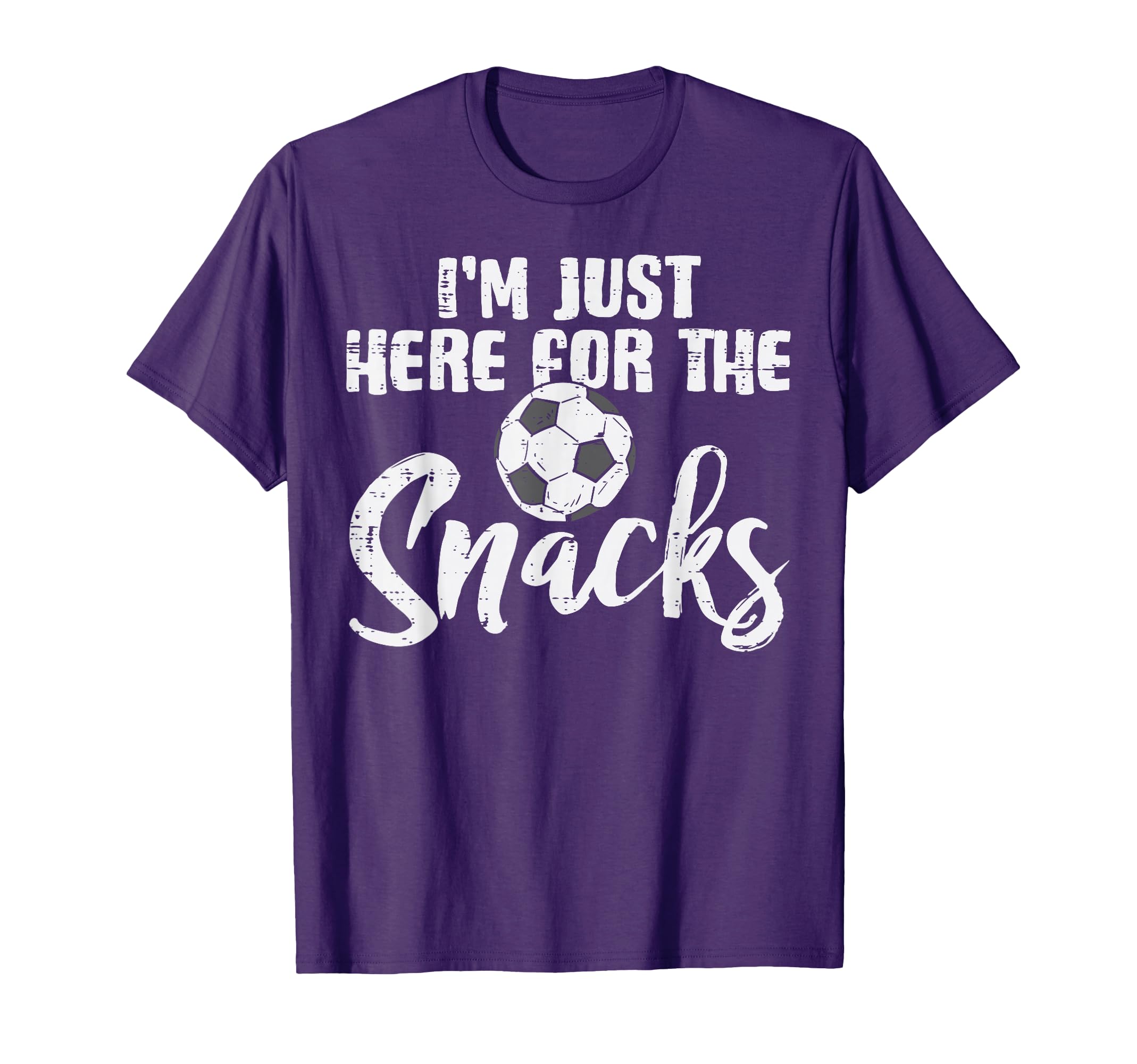 Here Snacks Soccer Funny Football T-Shirt - Custom Art Print for Adults