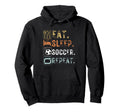 Eat Sleep Soccer Repeat Funny Eat Soccer Hoodie - Trendy Graphic for Adults