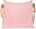 Oversized Turkish Beach Towel Blanket XXL Cotton Sandproof Towels Boho Woven Extra Large Big Sand Free Giant Throw Thick Blankets Huge Quilt XL Picnic Camping Necessities Cloud For Adult Gifts