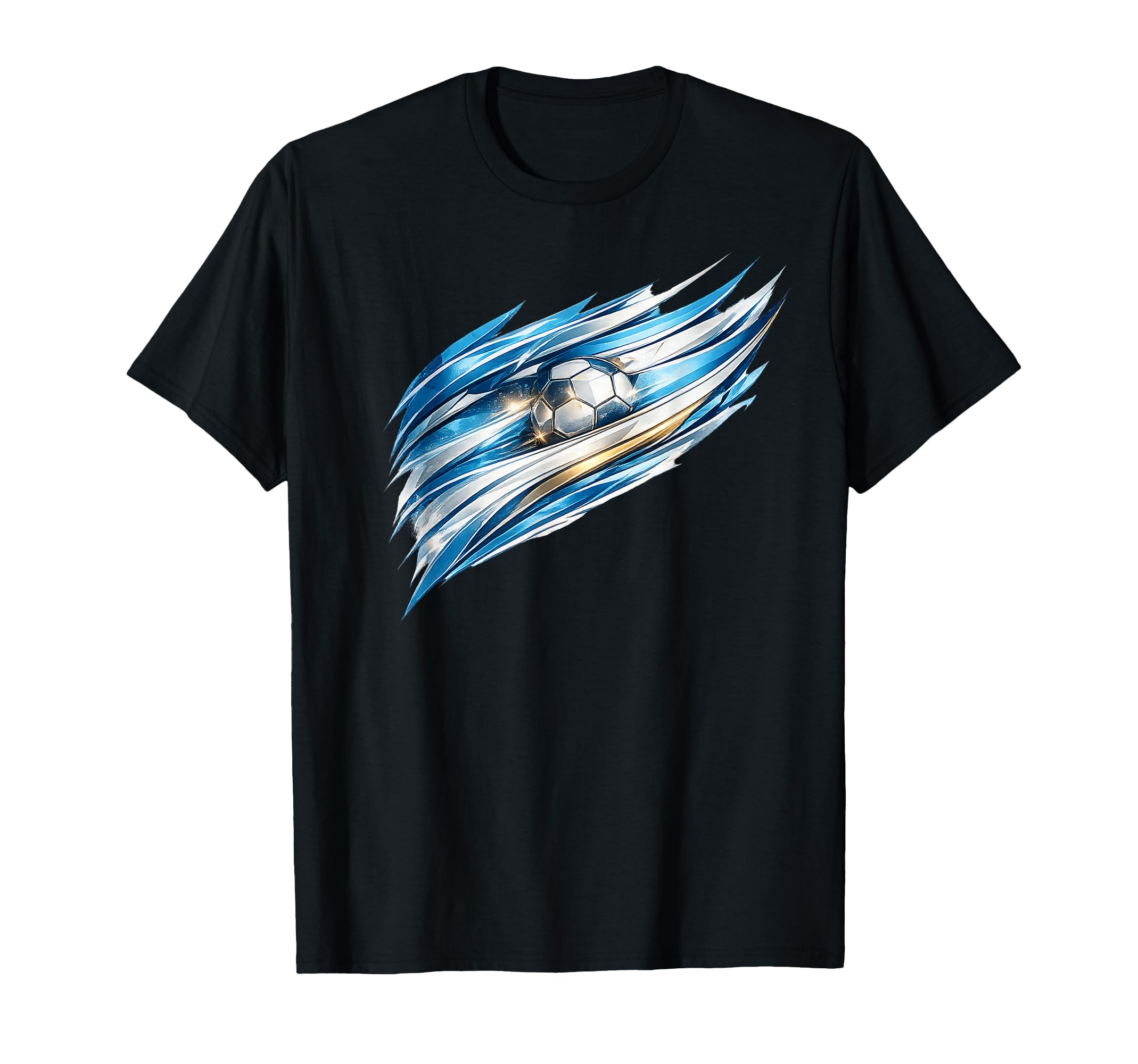 Argentina Football Blue White T-Shirt - Casual Everyday Wear for Adults