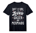 Just Who Loves Soccer And T-Shirt - Casual Everyday Wear Men Women