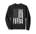 Soccer Dad American Flag Grunge Sweatshirt - Fun Novelty Design Men Women