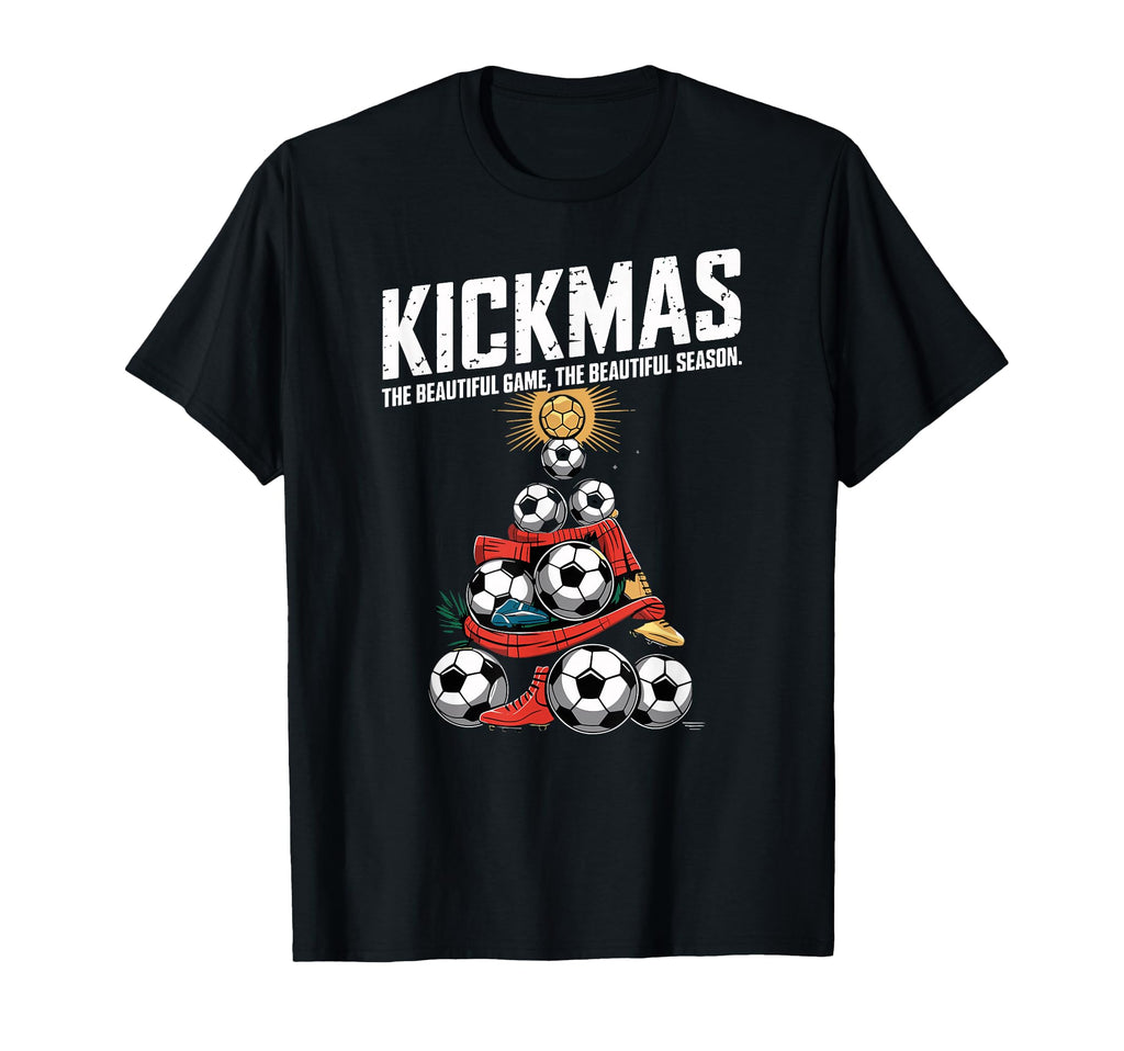 Kickmas Beautiful Game Beautiful Season T-Shirt - Trendy Graphic for Adults