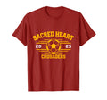 Sacred Heart Crusaders High School Gear T-Shirt - Unique Graphic Men Women