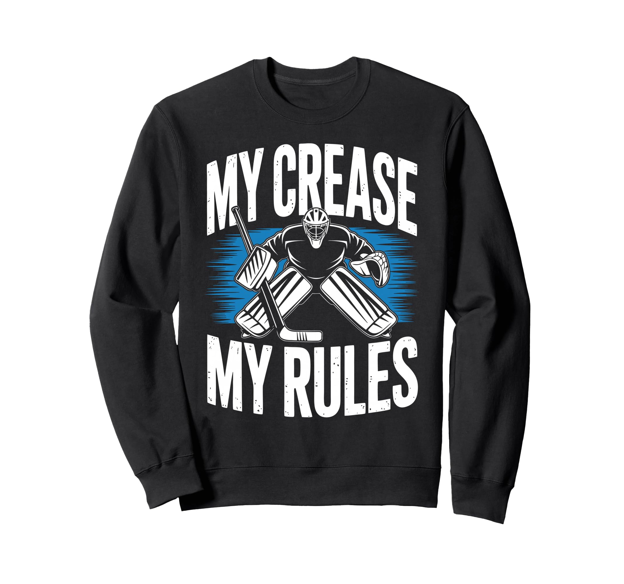 Ice Hockey Goalkeeper Crease Goalie Sweatshirt - Graphic Print Unisex