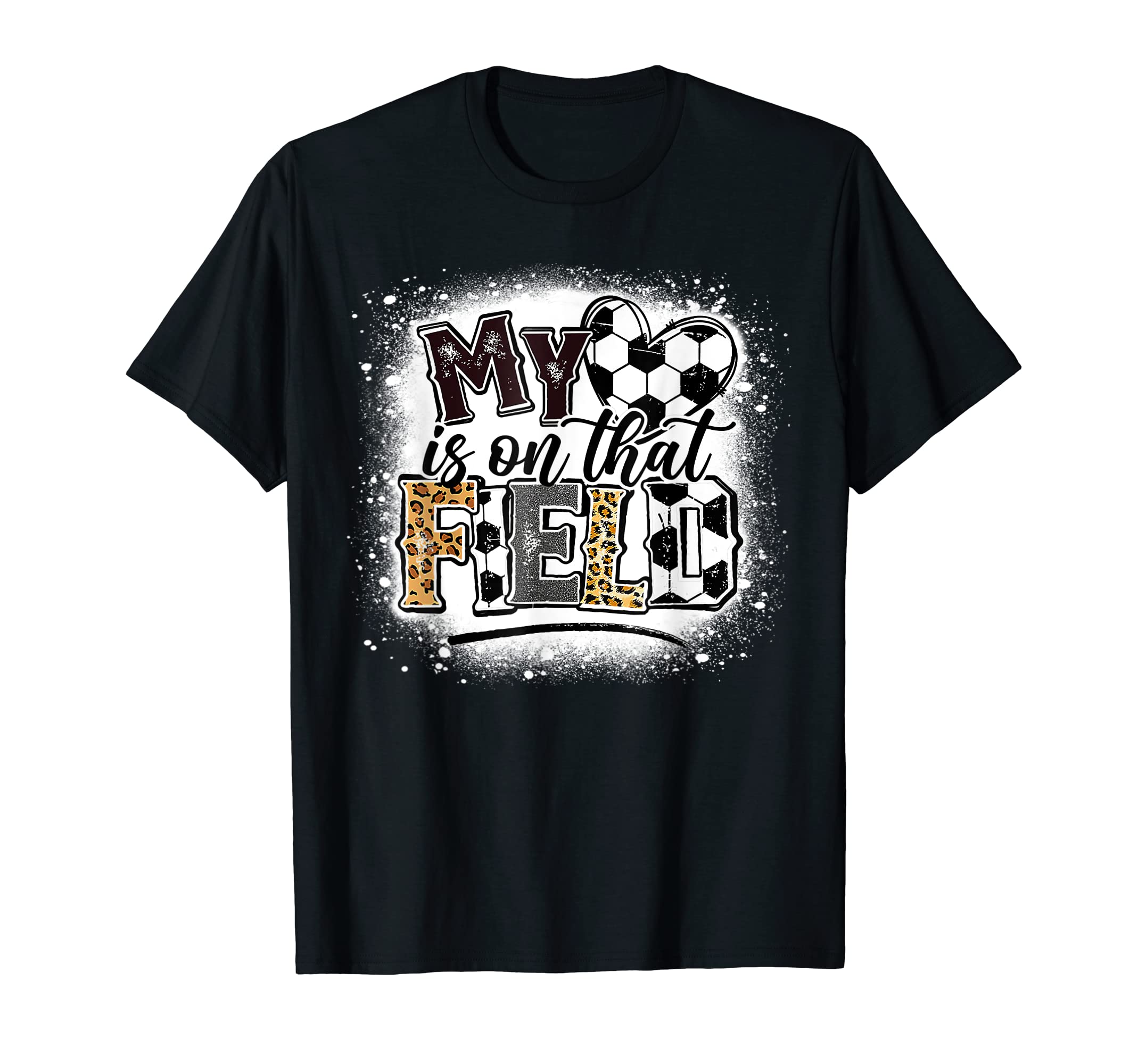 Bleached My Heart Is That Field Football T-Shirt - Minimalist Print Unisex
