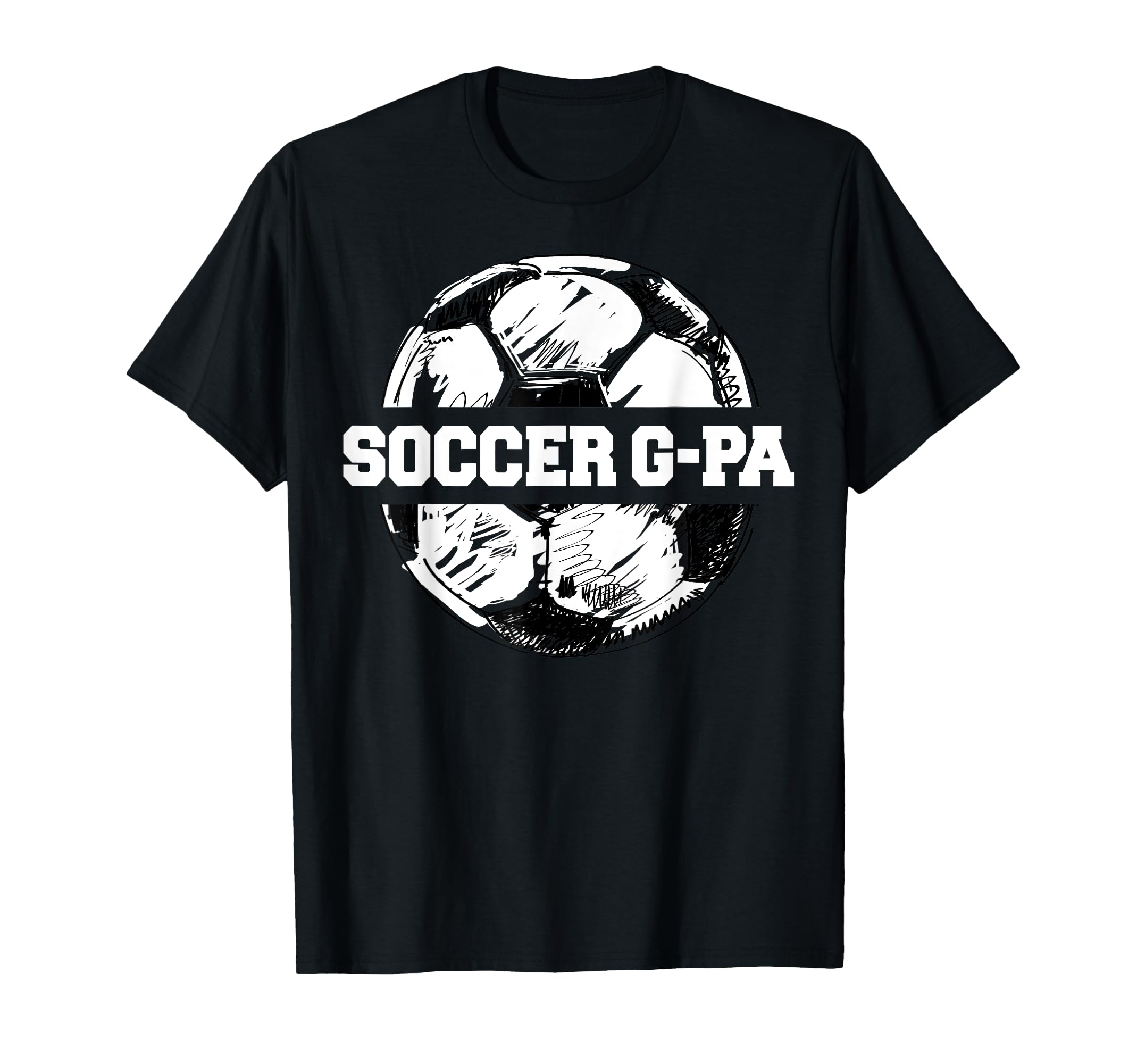 Soccer G Pa Soccer Ball Split Funny T-Shirt - Novelty Apparel for Adults