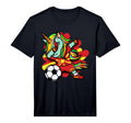Dabbing Unicorn Macedonia Soccer Lovers T-Shirt - Trendy Graphic Men Women
