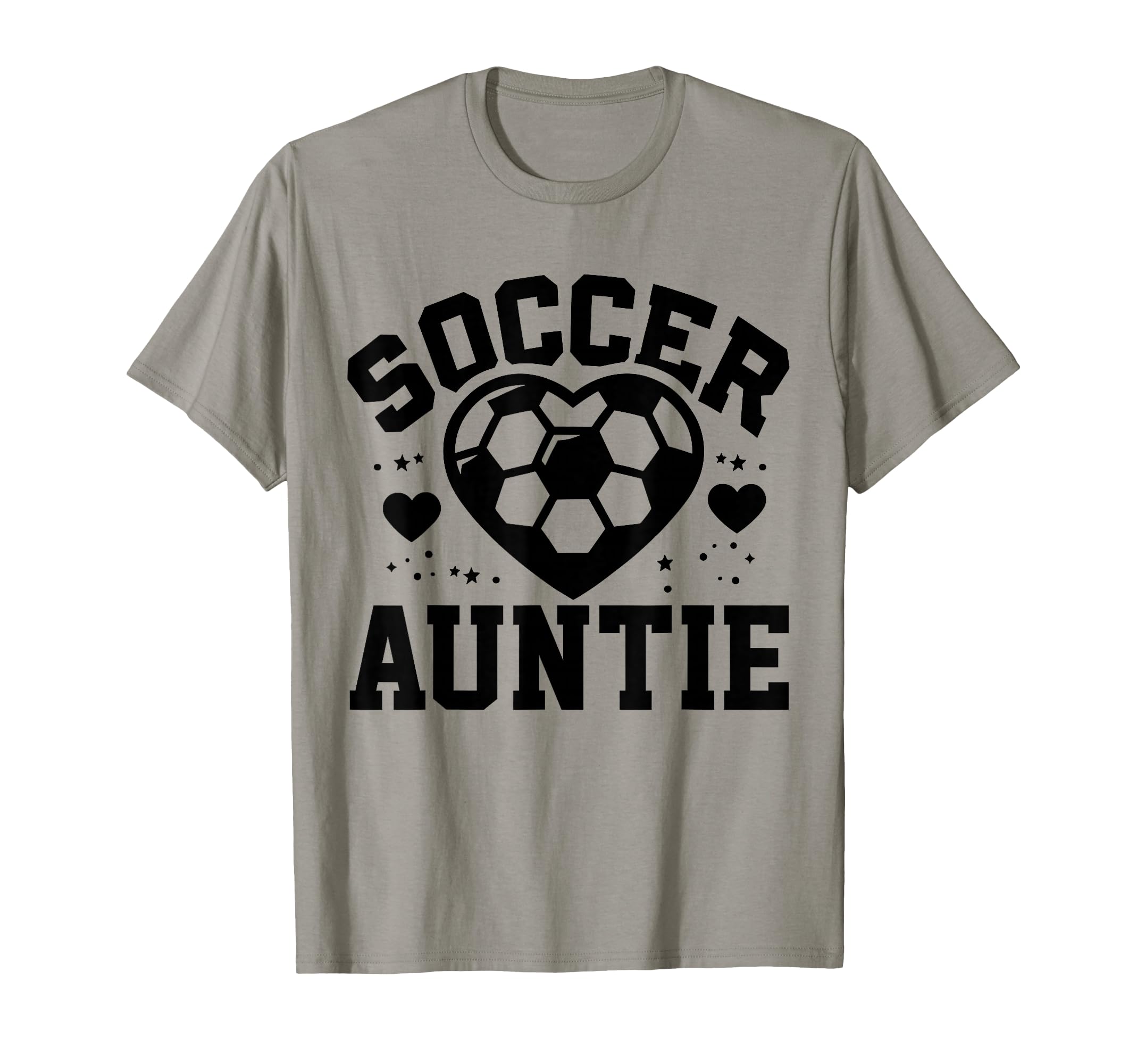 Soccer Auntie Heart Auntie Soccer T-Shirt - Streetwear Style Men Women