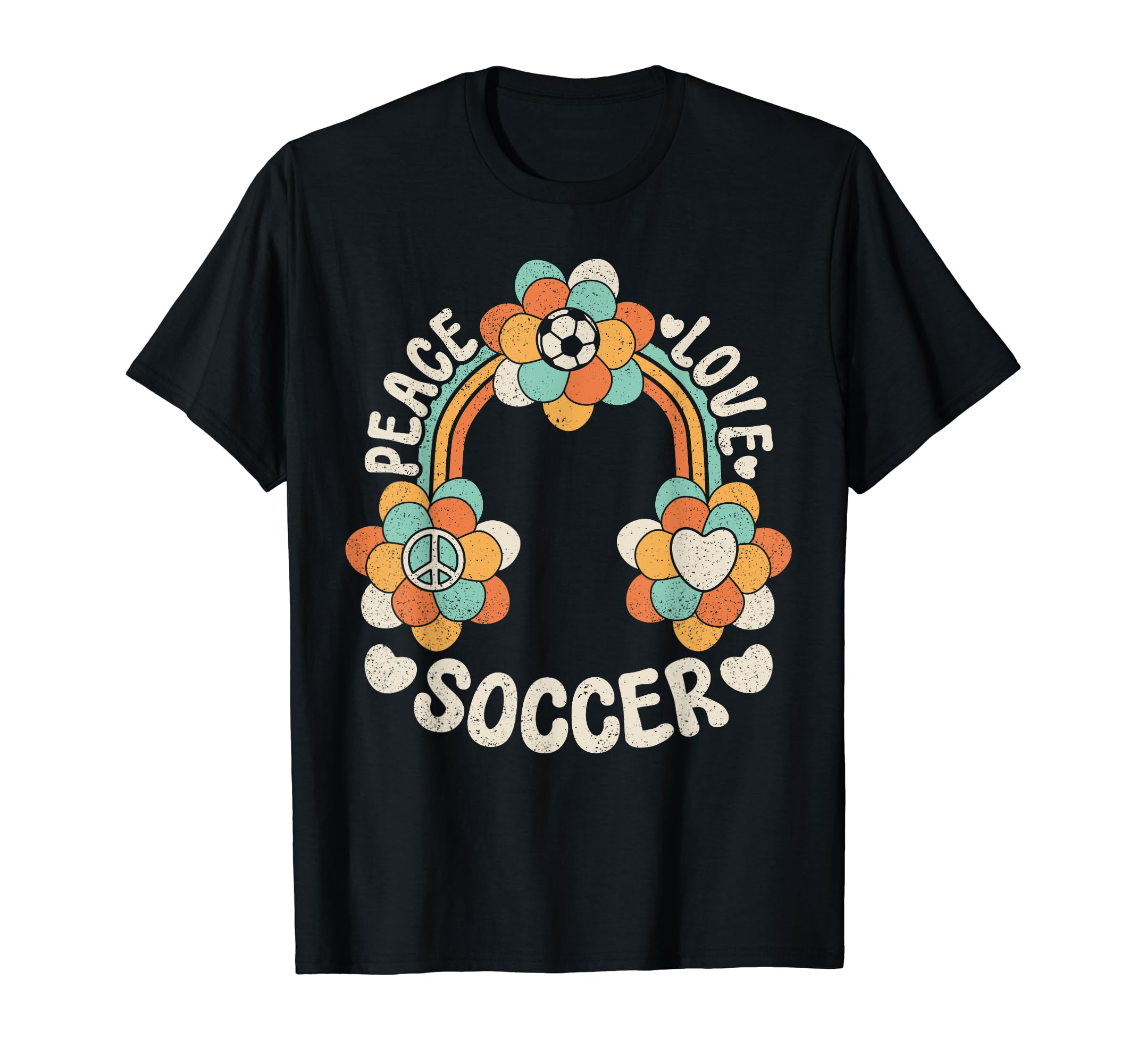 60S 70S Groovy Rainbow Outfit Hippie T-Shirt - Aesthetic Graphic Unisex