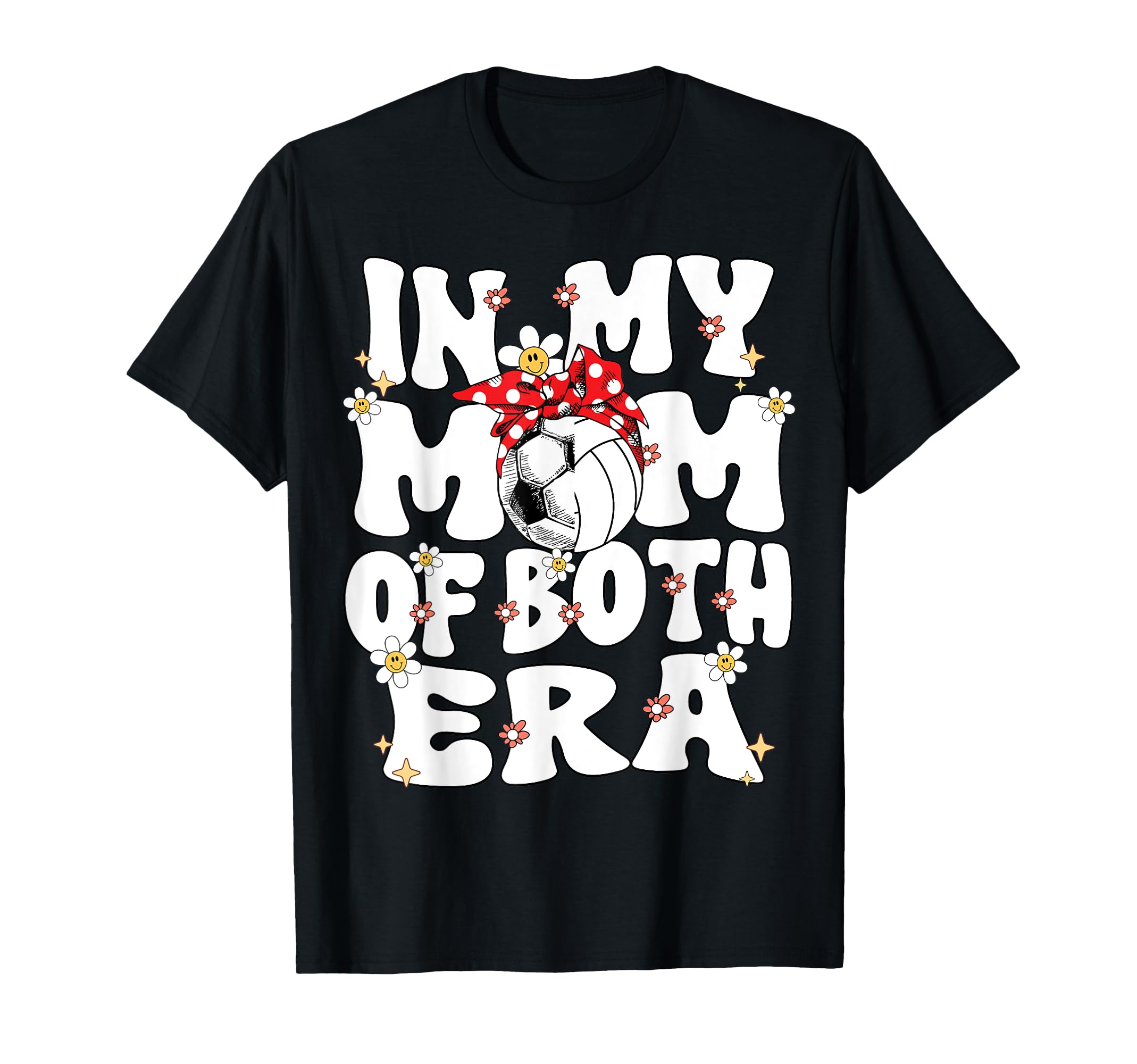 My Mom Both Era Soccer Volleyball Mom T-Shirt - Minimalist Print Men Women